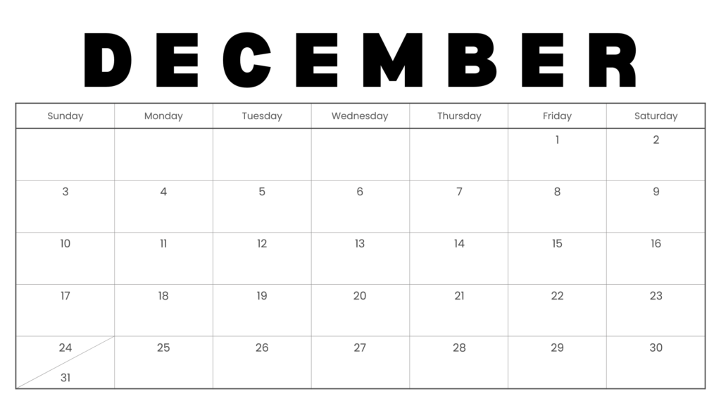 December 2023 Calendar: Your Ultimate Guide to Planning