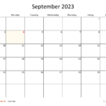 September 2023 Calendar: A Comprehensive Guide for